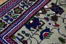Load image into Gallery viewer, 5x6 Vintage Central Anatolian 'Taspinar' Turkish Area Rug | Symmetrical Floral Design with Palmettes Bold Colors Geometric Border | SKU 628