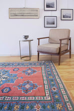 Load image into Gallery viewer, 6x8 Vintage Central Anatolian 'Sultanhan' Turkish Area Rug | Central Medallion Geometric Designs on Spacious Field Stylized Border | SKU 646