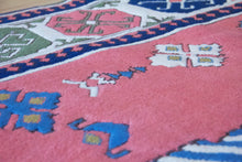 Load image into Gallery viewer, 7x11 Vintage Central Anatolian 'Sultanhan' Turkish Area Rug | Symmetrical Geometric Design on Spacious Field Stylized Motifs Light Border Design | SKU 658