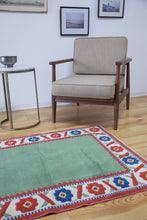 Load image into Gallery viewer, 3x5 Vintage Central Anatolian 'Konya' Turkish Rug | Simple Design Soft Colors Stylized Border | SKU 671
