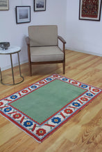 Load image into Gallery viewer, 3x5 Vintage Central Anatolian 'Konya' Turkish Rug | Simple Design Soft Colors Stylized Border | SKU 671