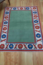 Load image into Gallery viewer, 3x5 Vintage Central Anatolian 'Konya' Turkish Rug | Simple Design Soft Colors Stylized Border | SKU 671