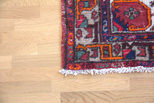 Load image into Gallery viewer, 3x6 Vintage Persian Rug | Bold Medallion on Red Field Intricate Design Stylized Border  | SKU 119
