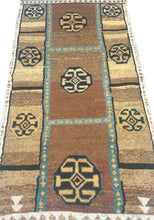 Load image into Gallery viewer, 4x7 Vintage Eastern Anatolian &#39;Kars&#39; Turkish Area Rug | Geometric Design Tribal Motifs Earthy Colors  | SKU 187
