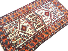 Load image into Gallery viewer, 4x6 Vintage Western Anatolian &#39;Yagcibedir&#39; Turkish Area Rug | Bold Medallion Design Light Field Vibrant Border  | SKU 202
