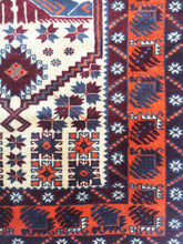 Load image into Gallery viewer, 4x6 Vintage Western Anatolian &#39;Yagcibedir&#39; Turkish Area Rug | Bold Medallion Design Light Field Vibrant Border  | SKU 202
