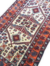 Load image into Gallery viewer, 4x6 Vintage Western Anatolian &#39;Yagcibedir&#39; Turkish Area Rug | Bold Medallion Design Light Field Vibrant Border  | SKU 202
