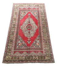 Load image into Gallery viewer, 6x10 Vintage Central Anatolian Oushak Style &#39;Taşpınar&#39; Turkish Area Rug | Bold Medallion Muted Colors Stylized Border | SKU 210
