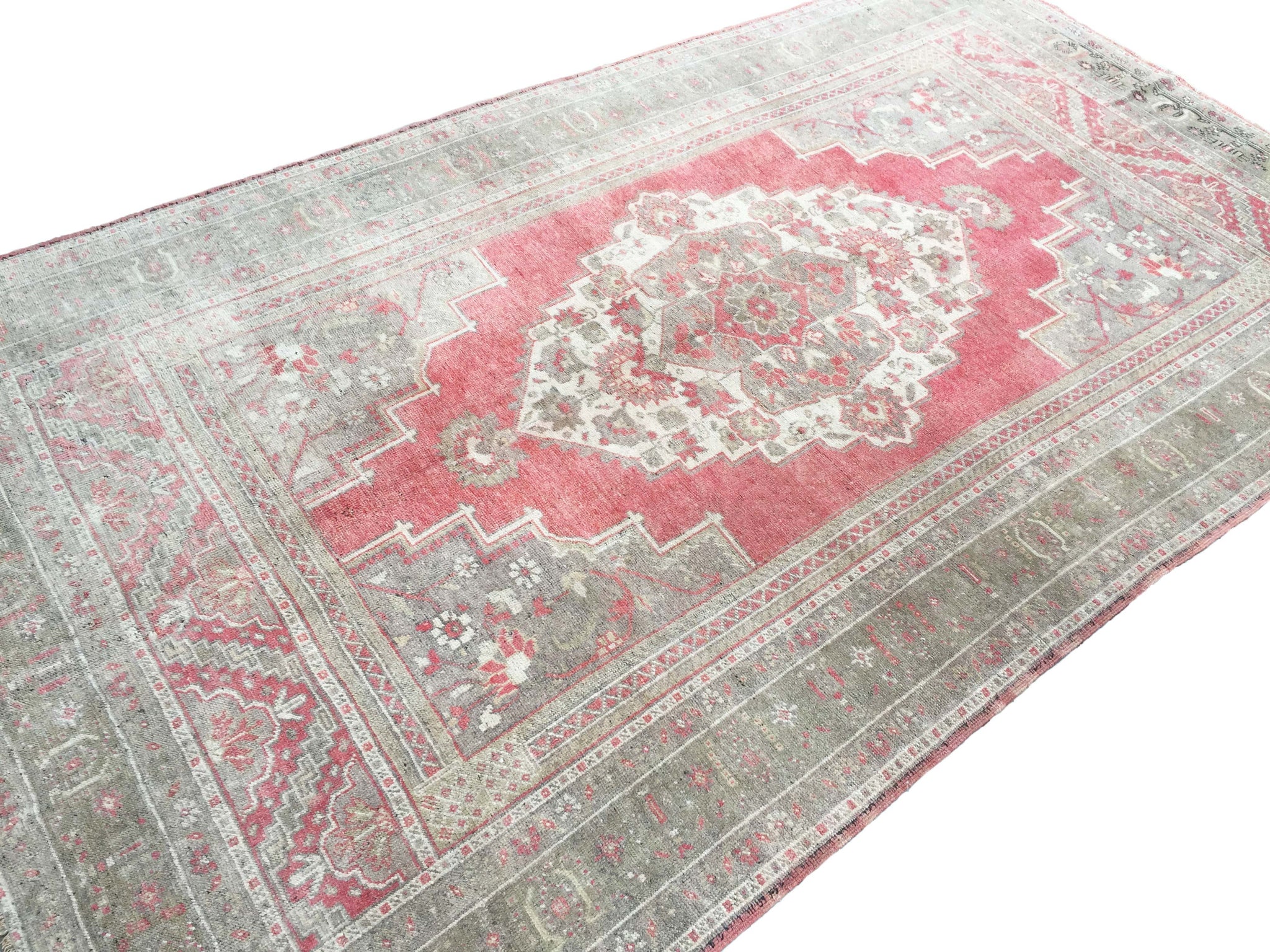 6x11 Vintage Central Anatolian Oushak Style 'Taşpınar