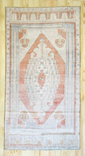 Load image into Gallery viewer, 4x7 Vintage Central Anatolian Oushak Style &#39;Taspinar&#39; Turkish Area Rug | Traditional Medallion Design Earthy Muted Colors | SKU 225
