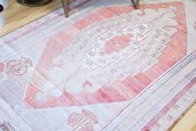 Load image into Gallery viewer, 4x7 Vintage Central Anatolian Oushak Style &#39;Taspinar&#39; Turkish Area Rug | Traditional Medallion Design Earthy Muted Colors | SKU 225
