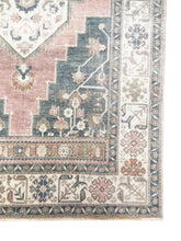 Load image into Gallery viewer, 5x10 Vintage Central Anatolian Oushak Style &#39;Taşpınar&#39; Turkish Area Rug | Bold Medallion Spacious Field Muted Colors Stylized Floral Embellishments | SKU 236
