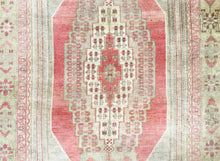 Load image into Gallery viewer, 6x10 Vintage Central Anatolian Oushak Style &#39;Taşpınar&#39; Turkish Area Rug | Bold Medallion Warm Muted Colors Stylized Borders | SKU 237
