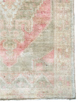 Load image into Gallery viewer, 4x6 Vintage Central Anatolian Oushak Style &#39;Taşpınar&#39; Turkish Area Rug | Diamond Medallion Muted Colors Geometric Design | SKU 268
