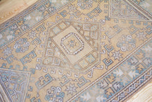 Load image into Gallery viewer, 4x6 Vintage Western Anatolian Oushak Style &#39;Canakkale&#39; Turkish Area Rug | Diamond Medallion Graphic Design on Muted Field | SKU 366
