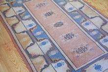 Load image into Gallery viewer, 4x7 Vintage Western Anatolian &#39;Milas&#39; Turkish Area Rug | Spacious Unique Field with Repeating Motifs | SKU 370
