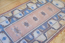 Load image into Gallery viewer, 4x7 Vintage Western Anatolian &#39;Milas&#39; Turkish Area Rug | Spacious Unique Field with Repeating Motifs | SKU 370
