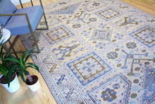 Load image into Gallery viewer, 7X10 Vintage Western Anatolian Oushak Style &#39;Canakkale&#39; Turkish Area Rug Traditional geometric design rich field geometric border | SKU 382
