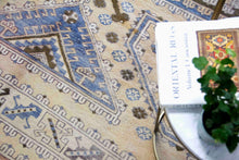 Load image into Gallery viewer, 7X10 Vintage Western Anatolian Oushak Style &#39;Canakkale&#39; Turkish Area Rug Traditional geometric design rich field geometric border | SKU 382

