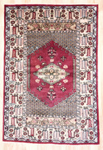 Load image into Gallery viewer, 5x7 Vintage Central Anatolian &#39;Kula&#39; Turkish Area Rug | Bold medallion geometric design earthy colors | SKU 410
