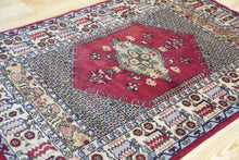 Load image into Gallery viewer, 5x7 Vintage Central Anatolian &#39;Kula&#39; Turkish Area Rug | Bold medallion geometric design earthy colors | SKU 410
