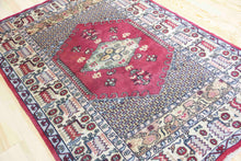 Load image into Gallery viewer, 5x7 Vintage Central Anatolian &#39;Kula&#39; Turkish Area Rug | Bold medallion geometric design earthy colors | SKU 410

