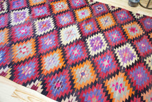 Load image into Gallery viewer, 6x9 Vintage Anatolian Turkish Kilim Area Rug | Repeating geometric tribal symbols | SKU 412
