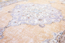 Load image into Gallery viewer, 7x10 Vintage Central Anatolian Oushak Style &#39;Isparta&#39; Turkish Area Rug | Bold medallion geometric floral design | SKU 423
