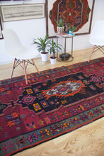Load image into Gallery viewer, 5x11 Vintage Eastern Anatolian &#39;Kars&#39; Turkish Kilim Rug | Bold Medallion with Scattered Tribal Motifs | SKU 428
