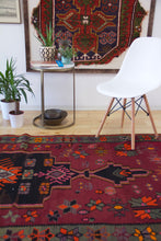 Load image into Gallery viewer, 5x11 Vintage Eastern Anatolian &#39;Kars&#39; Turkish Kilim Rug | Bold Medallion with Scattered Tribal Motifs | SKU 428
