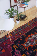 Load image into Gallery viewer, 5x11 Vintage Eastern Anatolian &#39;Kars&#39; Turkish Kilim Rug | Bold Medallion with Scattered Tribal Motifs | SKU 428

