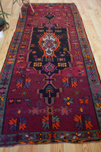 Load image into Gallery viewer, 5x11 Vintage Eastern Anatolian &#39;Kars&#39; Turkish Kilim Rug | Bold Medallion with Scattered Tribal Motifs | SKU 428
