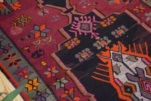 Load image into Gallery viewer, 5x11 Vintage Eastern Anatolian &#39;Kars&#39; Turkish Kilim Rug | Bold Medallion with Scattered Tribal Motifs | SKU 428
