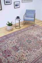 Load image into Gallery viewer, 6x10 Vintage Central Anatolian &#39;Kayseri&#39; Turkish Area Rug | Intricate floral design bold medallion sandy field | SKU 463

