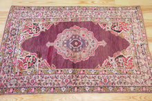 Load image into Gallery viewer, 4x6 Antique Central Anatolian &#39;Maden&#39; Turkish Area Rug | Bold medallion breathtaking lush wool warm colors  | SKU 484
