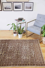 Load image into Gallery viewer, 4x6 Vintage Central Anatolian &#39;Kayseri&#39; Turkish Area Rug | Geometric design natural earthy colors  | SKU 490
