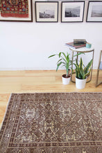 Load image into Gallery viewer, 4x6 Vintage Central Anatolian &#39;Kayseri&#39; Turkish Area Rug | Geometric design natural earthy colors  | SKU 490
