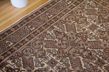 Load image into Gallery viewer, 4x6 Vintage Central Anatolian &#39;Kayseri&#39; Turkish Area Rug | Geometric design natural earthy colors  | SKU 490
