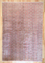 Load image into Gallery viewer, 8x12 Vintage Central Anatolian &#39;Kayseri&#39; Turkish Area Rug | Alternating repeating geometric diamonds vibrant colors | SKU 503
