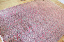Load image into Gallery viewer, 8x12 Vintage Central Anatolian &#39;Kayseri&#39; Turkish Area Rug | Alternating repeating geometric diamonds vibrant colors | SKU 503
