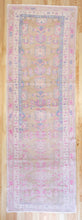 Load image into Gallery viewer, 4x11 Vintage South Eastern Anatolian Oushak Style Turkish Area Rug | Geometric Design Pops of Pink | SKU 504
