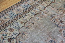 Load image into Gallery viewer, 6x9 Vintage Central Anatolian Oushak Style Gray Turkish Area Rug | Bold medallion spacious field floral border | SKU 510

