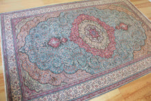 Load image into Gallery viewer, 7x10 Vintage Central Anatolian &#39;Kayseri&#39; Turkish Area Rug | Intricate floral design bold medallion floral border | SKU 514

