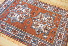 Load image into Gallery viewer, 5x6 Vintage Eastern Anatolian &#39;Kars&#39; Turkish Area Rug | Double medallion on earthy spacious field with symmetrical tribal symbols | SKU 526
