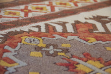 Load image into Gallery viewer, 5x7 Vintage Eastern Anatolian &#39;Kars&#39; Turkish Area Rug | Double medallion on light field with symmetrical tribal symbols | SKU 527

