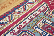 Load image into Gallery viewer, 4x6 Vintage Central Anatolian &#39;Nigde&#39; Turkish Rug | Famous Kazak shield medallion design light border  | SKU 536
