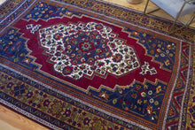 Load image into Gallery viewer, 8x12 Vintage Central Anatolian &#39;Taspinar&#39; Turkish Area Rug Bold Light Medallion Red Field Floral Embellishments | SKU 538
