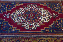 Load image into Gallery viewer, 8x12 Vintage Central Anatolian &#39;Taspinar&#39; Turkish Area Rug Bold Light Medallion Red Field Floral Embellishments | SKU 538
