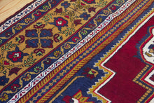 Load image into Gallery viewer, 8x12 Vintage Central Anatolian &#39;Taspinar&#39; Turkish Area Rug Bold Light Medallion Red Field Floral Embellishments | SKU 538
