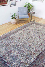 Load image into Gallery viewer, 6x10 Vintage Central Anatolian &#39;Kayseri&#39; Turkish Area Rug Allover Floral Symmetric Palmette Design Light Coloring Intricate Design | SKU 539
